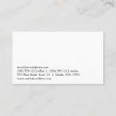 シザーヘアサロンロゴ 名刺 (裏面)