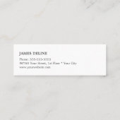 シザーモダンカッコいいシルバー美容師 スキニー名刺