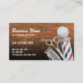 シザー理容師ポールプロフェッショナル理容師ショップブリック 名刺 (正面)