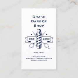 シザー理容師ポールプロフェッショナル理容師ショップ 名刺