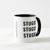 シシおもしろいリアイタリアンことわざシュトゥゴツマグ マグカップ (正面右)