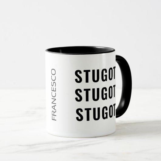 シシおもしろいリアイタリアンことわざシュトゥゴツマグ マグカップ (正面右)