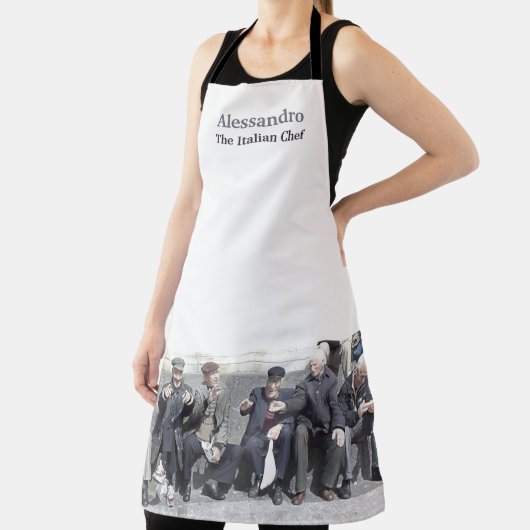 シシおもしろいリアイタリアンキッチンエプロン エプロン (インサイチュ)