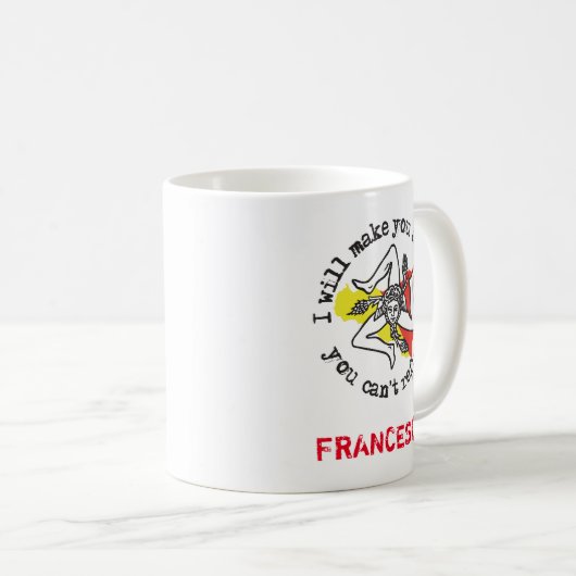 シシおもしろいリアイタリアンゴドファーマフィアのユーモア コーヒーマグカップ (正面右)