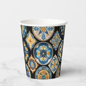 シシエレガントリイタリアンアのセラミックパターン 紙コップ (裏面)