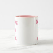 シシシースピンクの手紙のための成長アイン ツートーンマグカップ (中央)