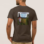 シシタカチメドリの樺のビール Tシャツ (裏面)