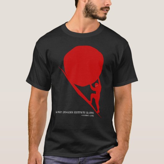 シシフスが幸想像せになる Tシャツ (正面)