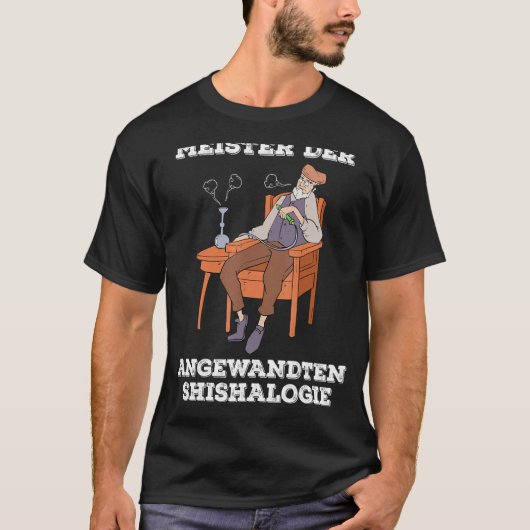 シシャホオカ教授ことわざ水管喫煙 Tシャツ (正面)