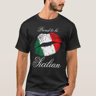 シシリアがあること誇りを持った Tシャツ