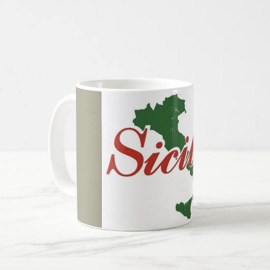 シシリアのイタリアンなマグ コーヒーマグカップ (正面左)