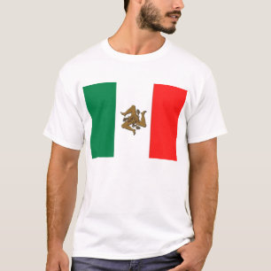 シシリアのイタリアンな旗 Tシャツ