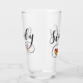 シシリアの旗のハート、シシリー タンブラーグラス (左)