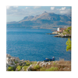 シシリアの漁師 タイル