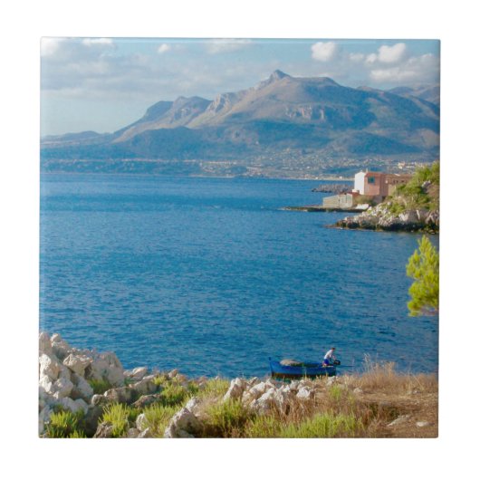 シシリアの漁師 タイル (正面)