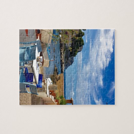 シシリアの漁村 ジグソーパズル (横)