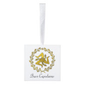 シシリアのTrinacriaおよびリース キューブオーナメント (右)