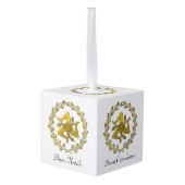 シシリアのTrinacriaおよびリース キューブオーナメント (裏面アングル)