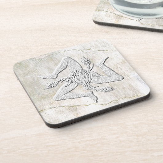 シシリアのTrinacriaのヴィンテージのフレスコ画の一見 コースター (左側)