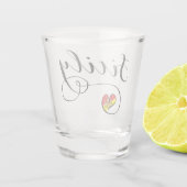 シシリアシシリーのハートの旗 ショットグラス (裏面)