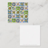 シシリアンセラミックタイル-フラットノートカード ノートカード (正面/裏面)