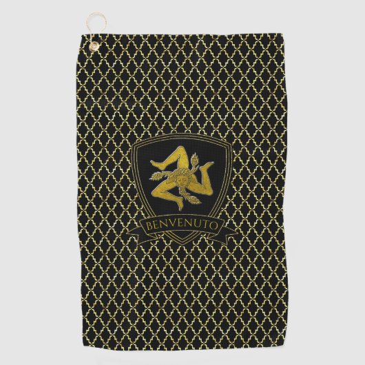 シシリアントリナクリアクローバー  ゴルフタオル (正面)