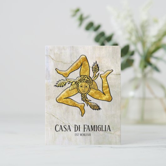 シシリアントリナクリアテキストポストカード ポストカード (スタンド正面)