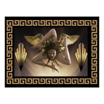 シシリアンメドゥーサ（トリナキュリア）島のシンボル