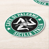 シシリアン・トリナクリア・ユア・テキスト  ラウンドペーパーコースター (アングル)