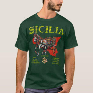 シシリア・カレットシチリアーノ9州 Tシャツ