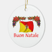 シシリーのクリスマス セラミックオーナメント (左)