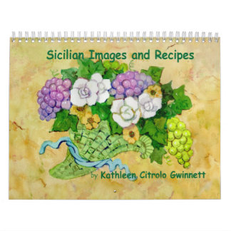 シシリーのレシピそしてイメージ カレンダー