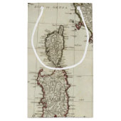 シシリーの島が付いているイタリアの新しい地図 スモールペーパーバッグ (裏面)