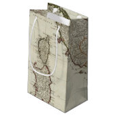 シシリーの島が付いているイタリアの新しい地図 スモールペーパーバッグ (裏面アングル)