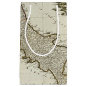 シシリーの島が付いているイタリアの新しい地図 スモールペーパーバッグ (正面)