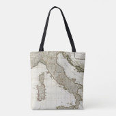 シシリーの島が付いているイタリアの新しい地図 トートバッグ (裏面)