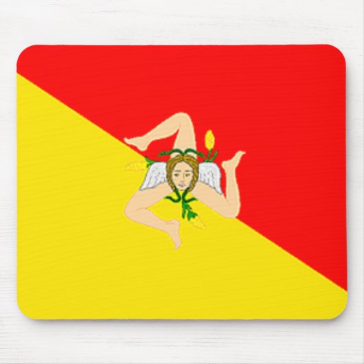 シシリーの旗のマウスパッド マウスパッド (正面)