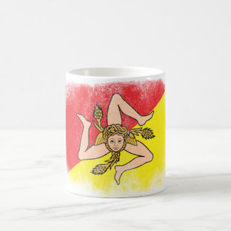 シシリーの旗の記念品-動揺してなシシリアのデザイン コーヒーマグカップ