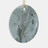 「シシリーの眺めからのPantalica、(チョーク及びグワッシュ セラミックオーナメント (右)