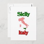 シシリーイタリア ポストカード (正面/裏面)