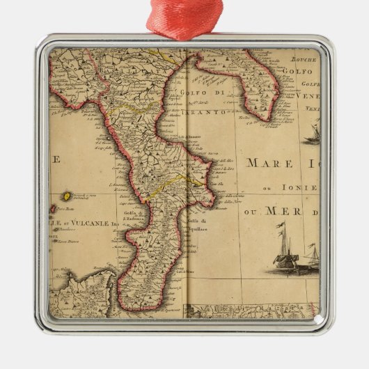 シシリーイタリア メタルオーナメント (正面)