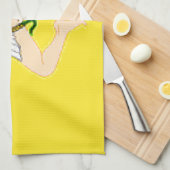 シシリー(イタリア)の旗 キッチンタオル (四つ折り)