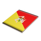 シシリー(イタリア)の旗 タイル (側面)