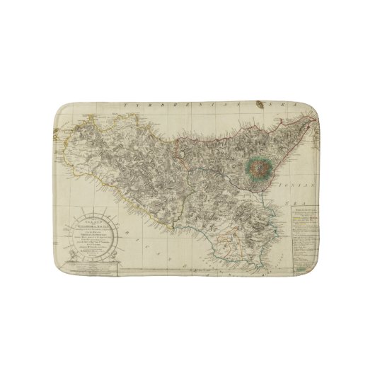 シシリー、イタリア バスマット (正面)