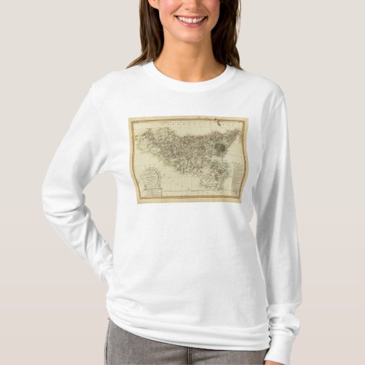 シシリー、イタリア Tシャツ (正面)