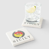 シシリーClassico ストーンコースター (横)