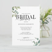 シシンプルックユーカリブライダルシャワー 招待状 (スタンド正面)