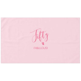 ·シシンプルック·フィフティー&ファビュー！ピンクオンピンク テーブルクロス