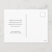 シシンプルルバークリスマスホリデイズグリッターマーブル  シーズンポストカード (裏面)