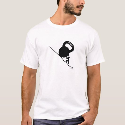 シシースケトルベルの粘り Tシャツ (正面)